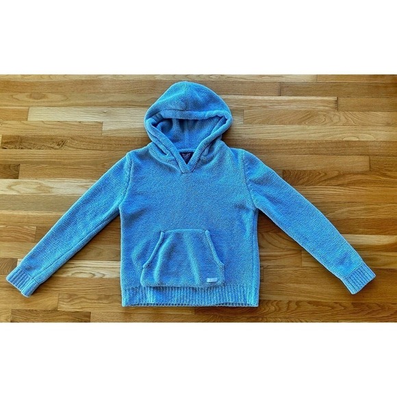 Life Is Good Hoodie Sweatshirt Women’s Size S Fleece Fluffy Blue Plush Sherpa‌‌ - Picture 1 of 5